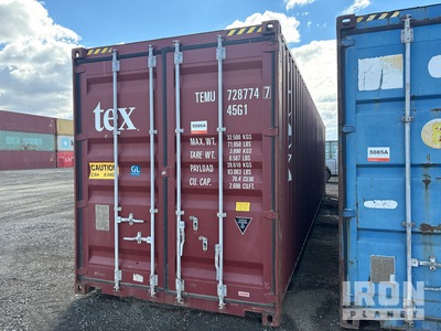 40 ft High Cube Contenedor de almacenamiento