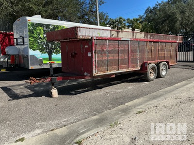 1984 (unverified) Millerbilt 20 ft T/A Trailer design to host irrigation installation crew Equipment Trailer