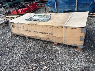 2026 KJ K2223 Double Garage Metal Shed (Unused)