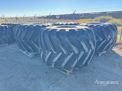 Quantity of (4) Maxam 66/43.00-25 Tires