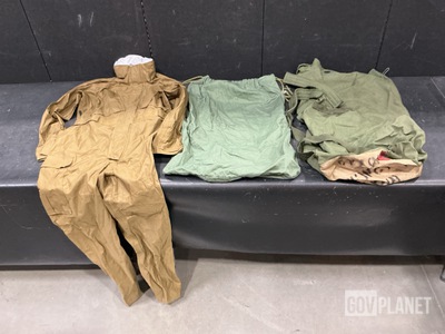 (65) Barracks Bags, (2) Pairs of Fuel Handler Coveralls & Assorted Items