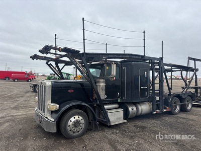 2012 Peterbilt 388 6x4 Sleeper Car Carrier Truck