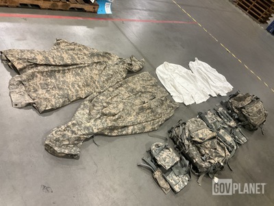 (14) Wet Weather Ponchos, (21) Food Service Uniform Smocks & Assorted Items