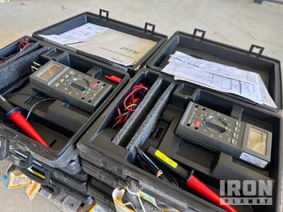 (8) Fluke 27/FM Multimeters