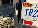 Trailer Chassis with License Plate Light Functional