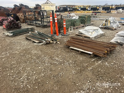 Quantity of (3) Pallets of Steel T-Posts Schermen