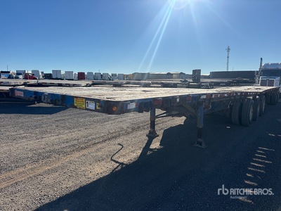 2003 Temisko 28 ft Tri/A B-Train Lead Flatbed Trailer