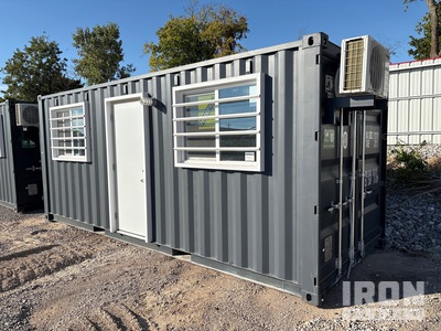 2026 20 ft 20 ft x 8 ft Skid-Mounted Mobile Office Storage Container (Unused)