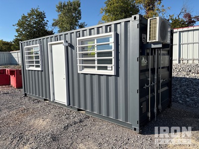2026 20 ft 20 ft x 8 ft Skid-Mounted Mobile Office Storage Container (Unused)