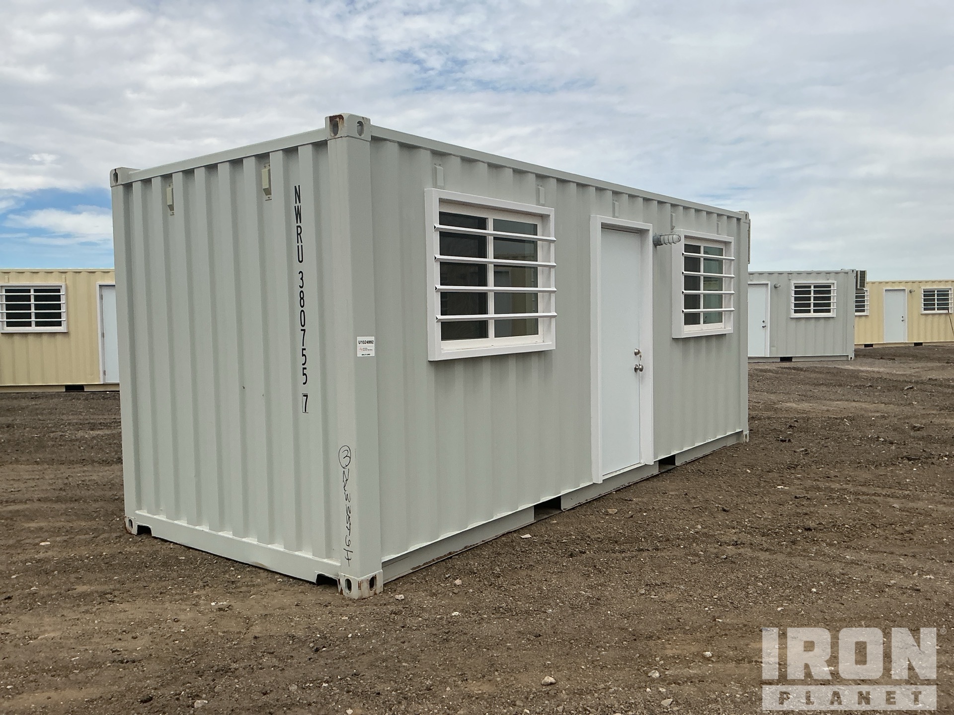 2025 Standard 20 ft x 8 ft Skid-Mounted Mobile Office Storage Container (Unused)