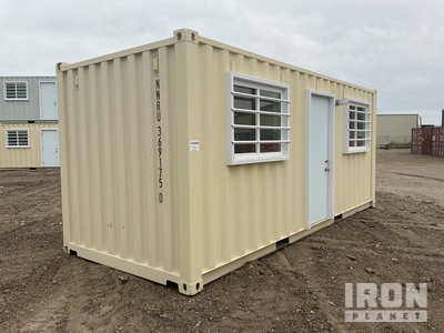 2025 20 ft Standard 20 ft x 8 ft Skid-Mounted Mobile Office Storage Container (Unused)