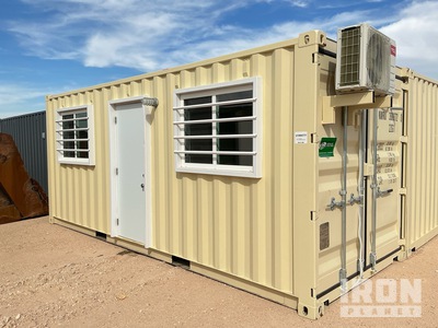 2025 20 ft 20 ft x 8 ft Skid-Mounted Mobile Office Storage Container (Unused)