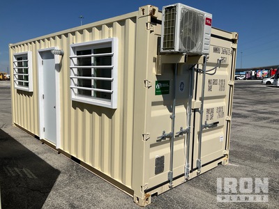 2026 20 ft Office 20 ft x 8 ft Skid-Mounted Mobile Office Storage Container (Unused)