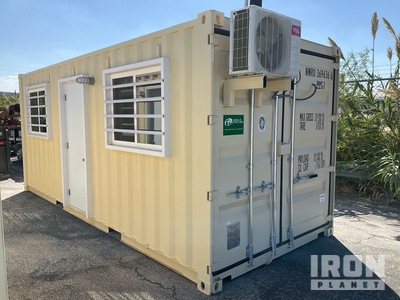 2026 20 ft Office 20 ft x 8 ft Skid-Mounted Mobile Office Storage Container (Unused)