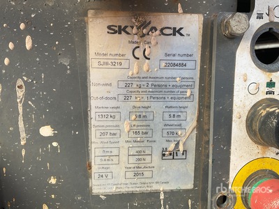 2015 Skyjack SJ 3219 Scissor Lift