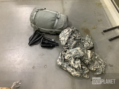 (1) Modular Sleep System, (22) Entrenching Tools & Assorted Items