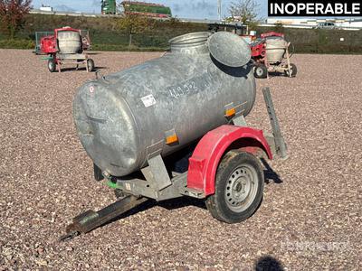 2020 Hubiere 500 L S/A Citerne A Eau Water Tank Trailer (Inoperable)