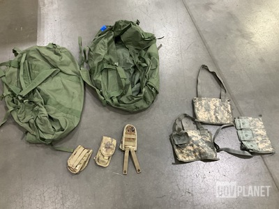 (20) Bandoleer Ammo Pouches, (18) Ammunition Magazine Pouches & Assorted Items