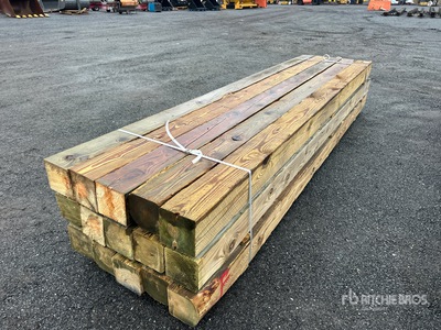 Quantity of (15) 8 in x 8 in x 14 Ft Pressure Treated Lumber