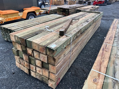 Quantity of (35) 6 in x 6 in x 16 ft Pressure Treated Lumber