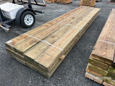 Quantity of (12) 4 in x 12 in x 16 ft Marine Grade 2.5 Pressure Treated Lumber