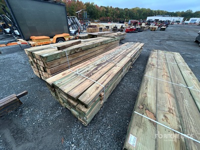 Quantity of (25) 4 in x 8 in x 16 ft Marine Grade 2.5 Pressure Treated Lumber