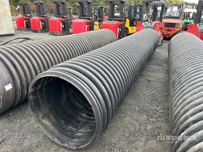 36 In x 20 Ft Black Corrugated Pipe