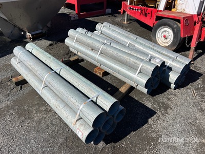 Quantity of (21) 6 In Galvanized Bollards Divers - Dispositifs de contrôle de circulation routière