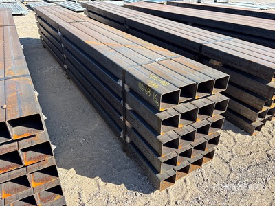 Quantity of (20) 5 in x 4 in x 14 ft 11 Gauge Rectangle Tubing (Unused)