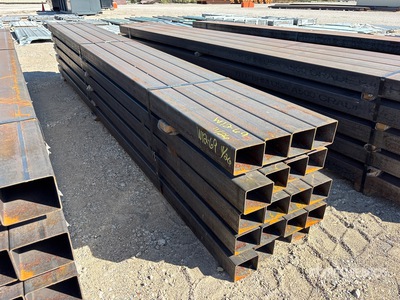 Quantity of (20) 5 in x 4 in x 14 ft 11 Gauge Rectangle Tubing (Unused)