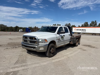 2018 Ram 3500 4x4 Crew Cab Ciężarówka z płaską platformą