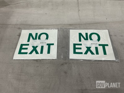 (371) Packages of 3M 3MN114PL No Exit Reflective Signs