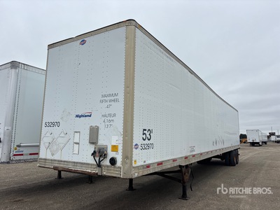 2007 Utility 53 ft x 102 in T/A Van Trailer