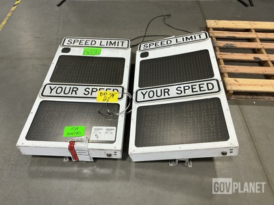 (2) RU2 Systems Speed Monitoring & Display Boards