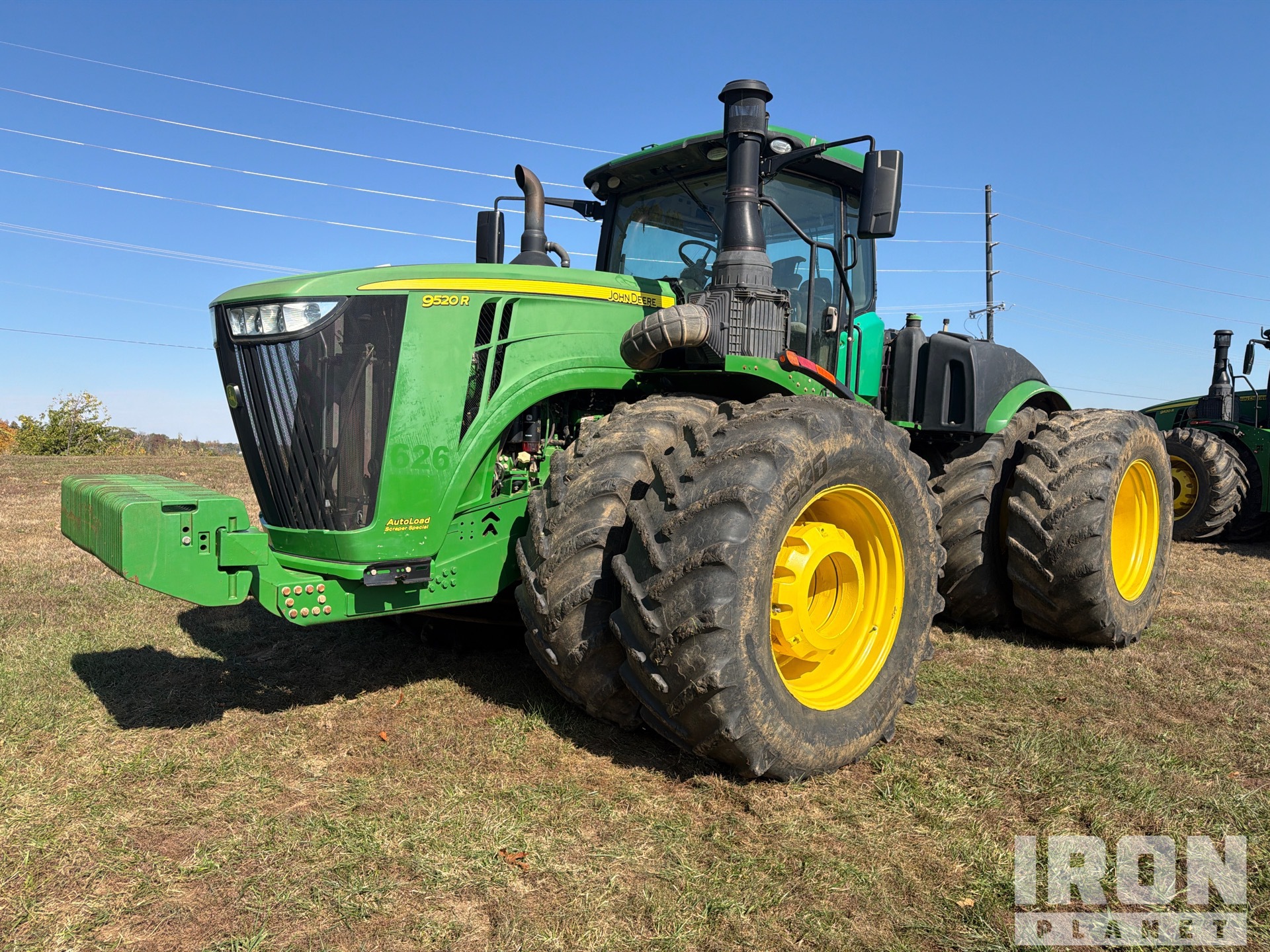 2018 John Deere 9520R Scraper Special Autoload Scraper Special Scraper Tractor