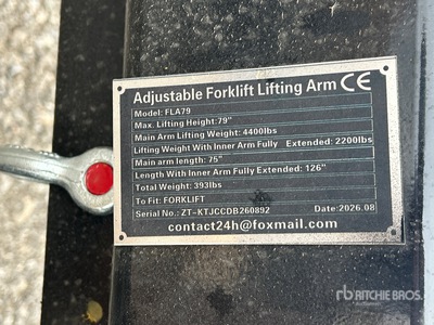2026 GIYI FLA79 126 in Forklift Telescopic Boom (Unused)