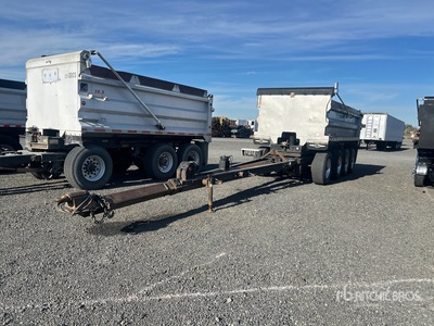 2007 Pioneer 17 ft 6 in Quad/A Turntable Pup Dump Trailer