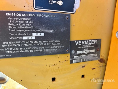 2014 Vermeer RTX1250 Tracked Trencher