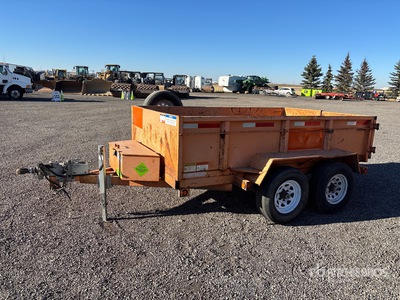 2019 Miska 10 ft T/A Dump Utility Trailer