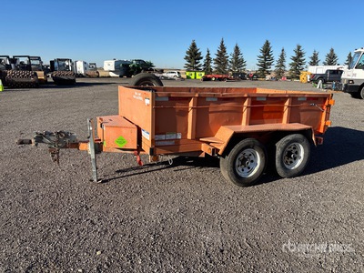 2019 Miska 10 ft T/A Dump Utility Trailer