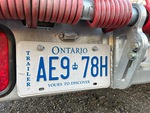 Trailer Chassis with License Plate Light Functional
