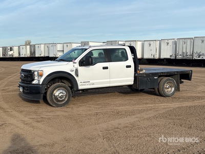 2020 Ford F-450 XL 4x4 Crew Cab Flatbed Truck