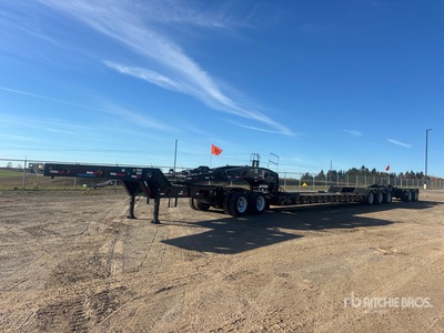 2025 J & J Trailers low boy Tri/A Removable Gooseneck Lowboy Trailer (Unused)