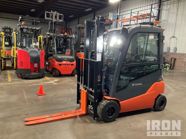 2022 Toyota 8FBM20T 3792 lb Electric Forklift (Unused)