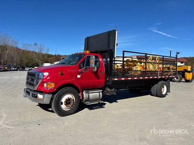 2012 Ford F750 4x2 Traffic Cone Truck