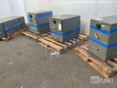 (4) Assorted Filling Cabinet Safes