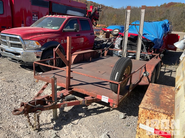 1998 Viking 13 ft T/A Equipment Trailer