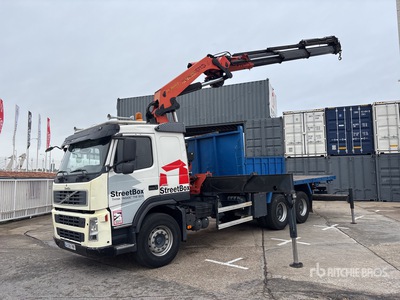 2007 Palfinger PK36002 on 2007 Volvo FM 64 B3 400 TR 6x4 Flatbed Truck with Crane