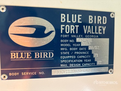 2013 BlueBird Autobús
