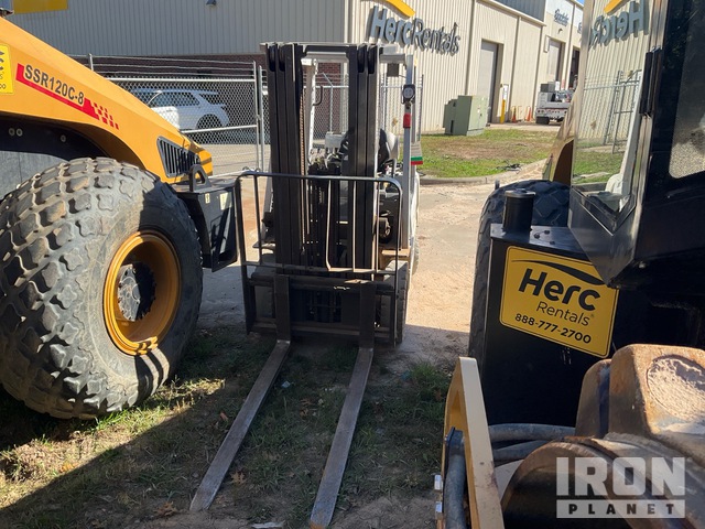 2022 (unverified) Nissan PF50DF 4050 lb Pneumatic Tire Forklift (Inoperable)